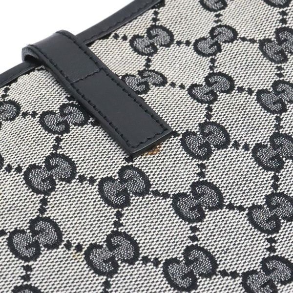 グッチ GUCCI ジャッキー ショルダーバッグ スモール GG柄 黒×グレー 
