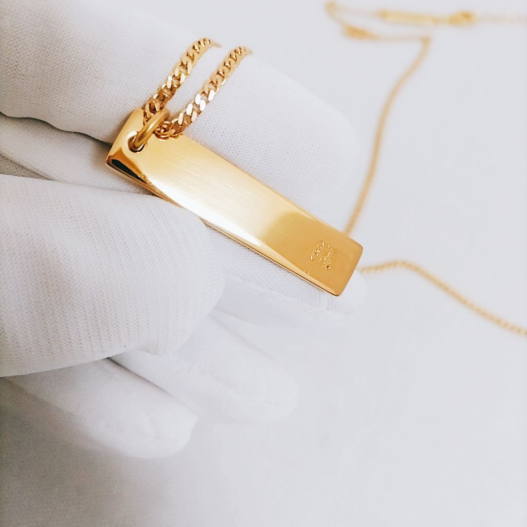 【訳あり】MAISON MARGIELA プレート ネックレス ナンバーロゴ 新品未使用※訳あり】MAISON MARGIELA プレート ネックレス