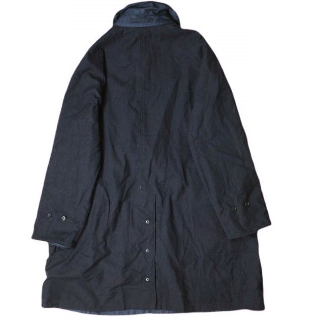 新品 Engineered Garments x BEAMS PLUS エンジニアードガーメンツ ビームスプラス 別注 アメリカ製 BALMIZON  COAT リバーシブル ステンカラーコート 11-19-1244-334 S NAVY アウター g19282 - メルカリ