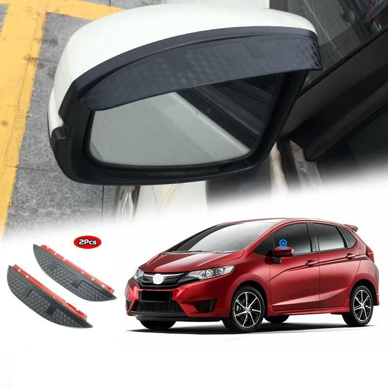 シャトル ハイブリット フィット グレイス ドアミラーバイザー カーボンカラー フィット シャトル グレイス サイドミラー ドアミラー カバー ブラック