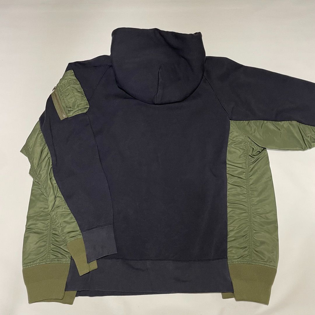 sacai×NIKE　サカイ　ナイキ　ＭA1ドッキング　スウェット パーカー sacai サカイ NIKE ナイキ MA-1ドッキング スウェットパーカー