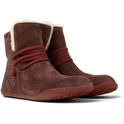 カンペール アンクルブーツ PEU CAMI K400505 ダークブラウン_T99