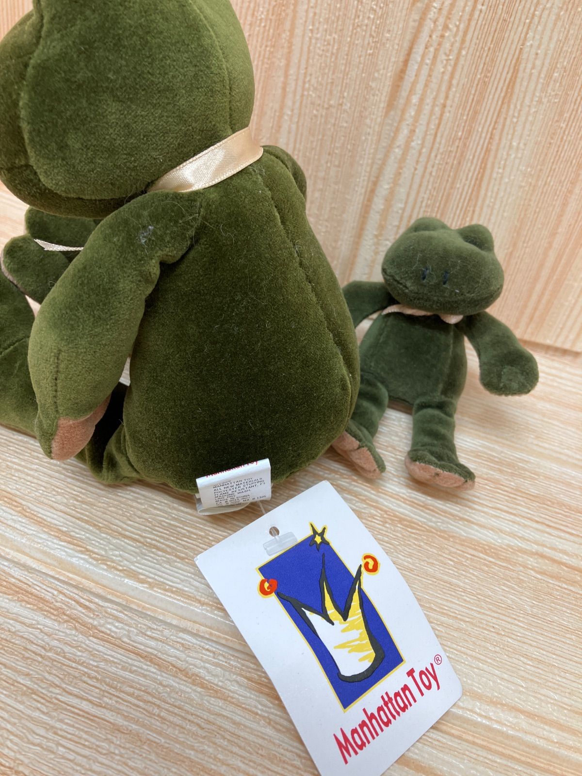 匿名配送 ヴィンテージ ぬいぐるみ かえる マンハッタントイ