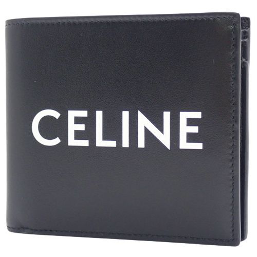 CELINE(セリーヌ) バイフォールド ウォレット コンパクト財布 ロゴ 二