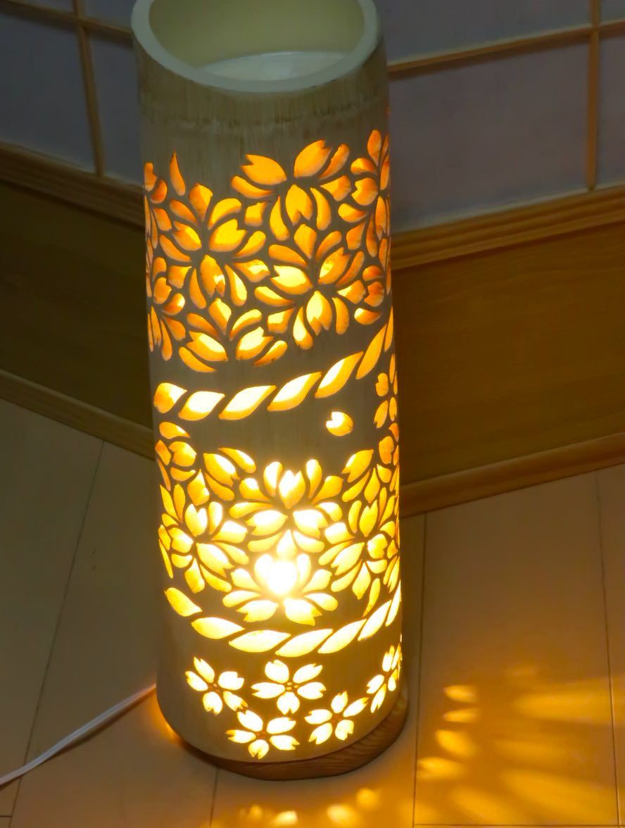 竹灯り・竹あかり・竹灯籠・竹灯篭・竹ランプ ～～ 癒しの灯り☆華盛り