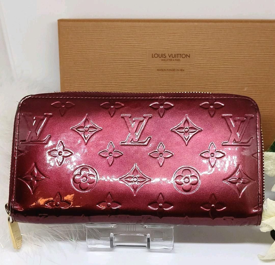 美品✨ルイヴィトン モノグラム・ヴェルニ ジッピーウォレット 