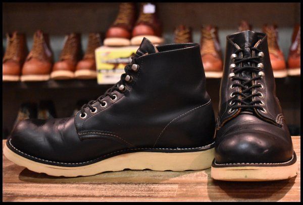 8D 良品 羽タグ 98年】レッドウィング 8165 アイリッシュセッター 黒