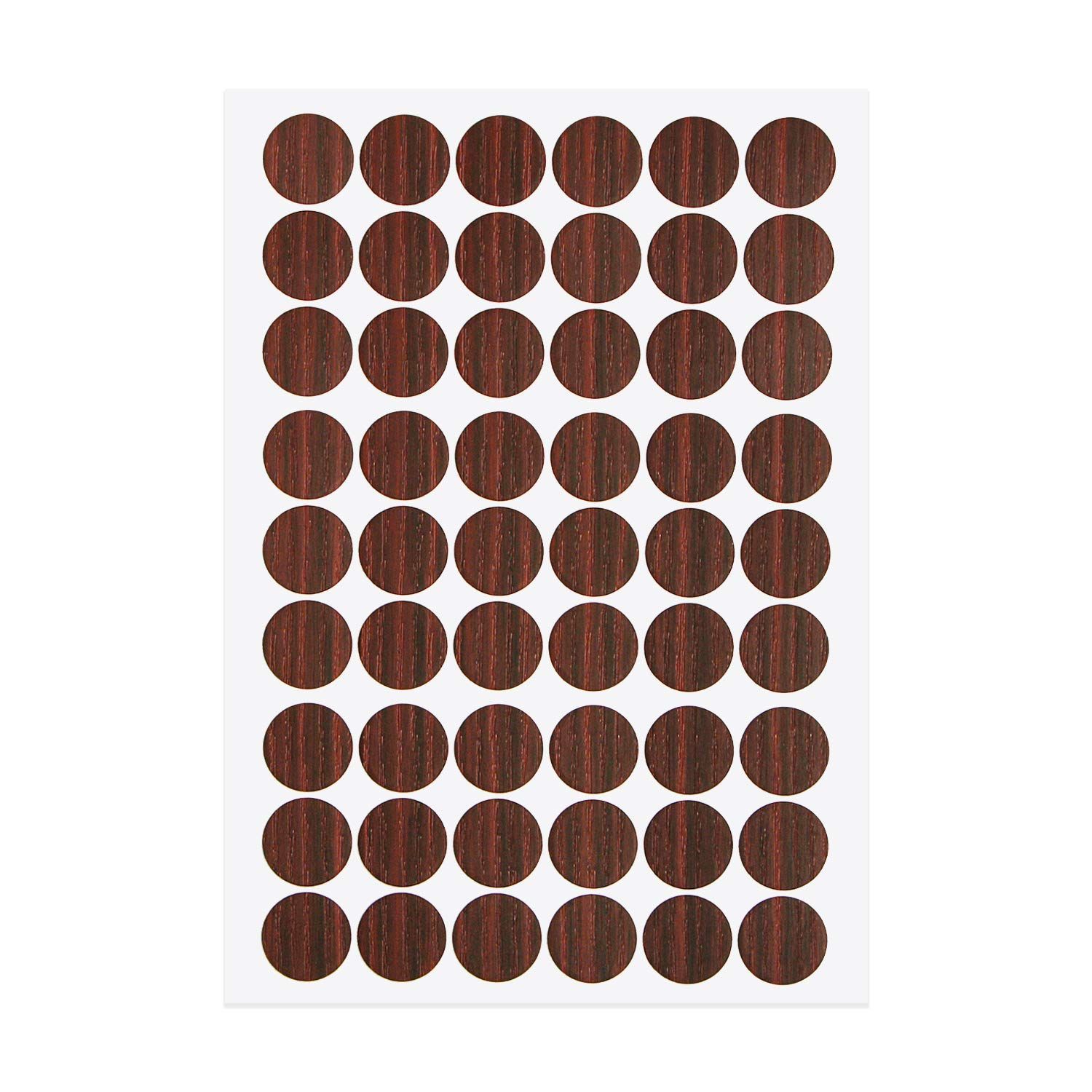 Aopinネジ穴ステッカーPVCカバー粘着性 21 mm装飾ステッカーネジカバーキャップ木製家具に最適ワードローブキャビネットシェルフデスクプレート1シート PC-210