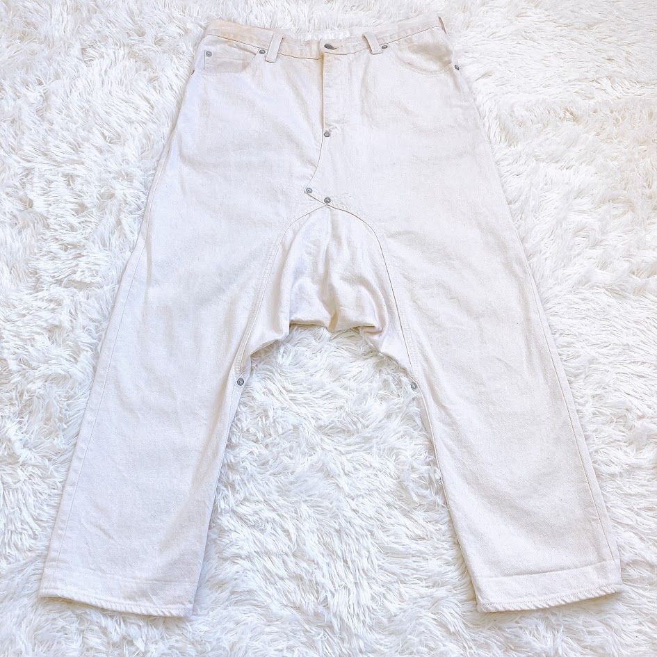 GANRYU comme des garcons ホワイトサルエルパンツ GANRYU comme des garcons ホワイトサルエルパンツ GANRYU comme