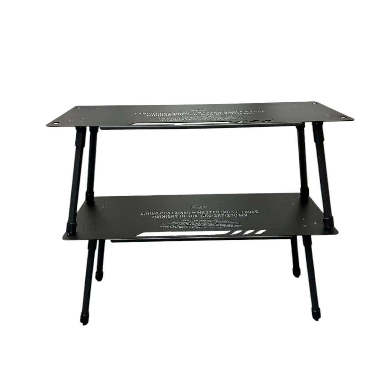 MASTER SHELF TABLEブラック(CARGO CONTAINER) CARGO CONTAINER Master Shelf Table + Table Carry Bag
