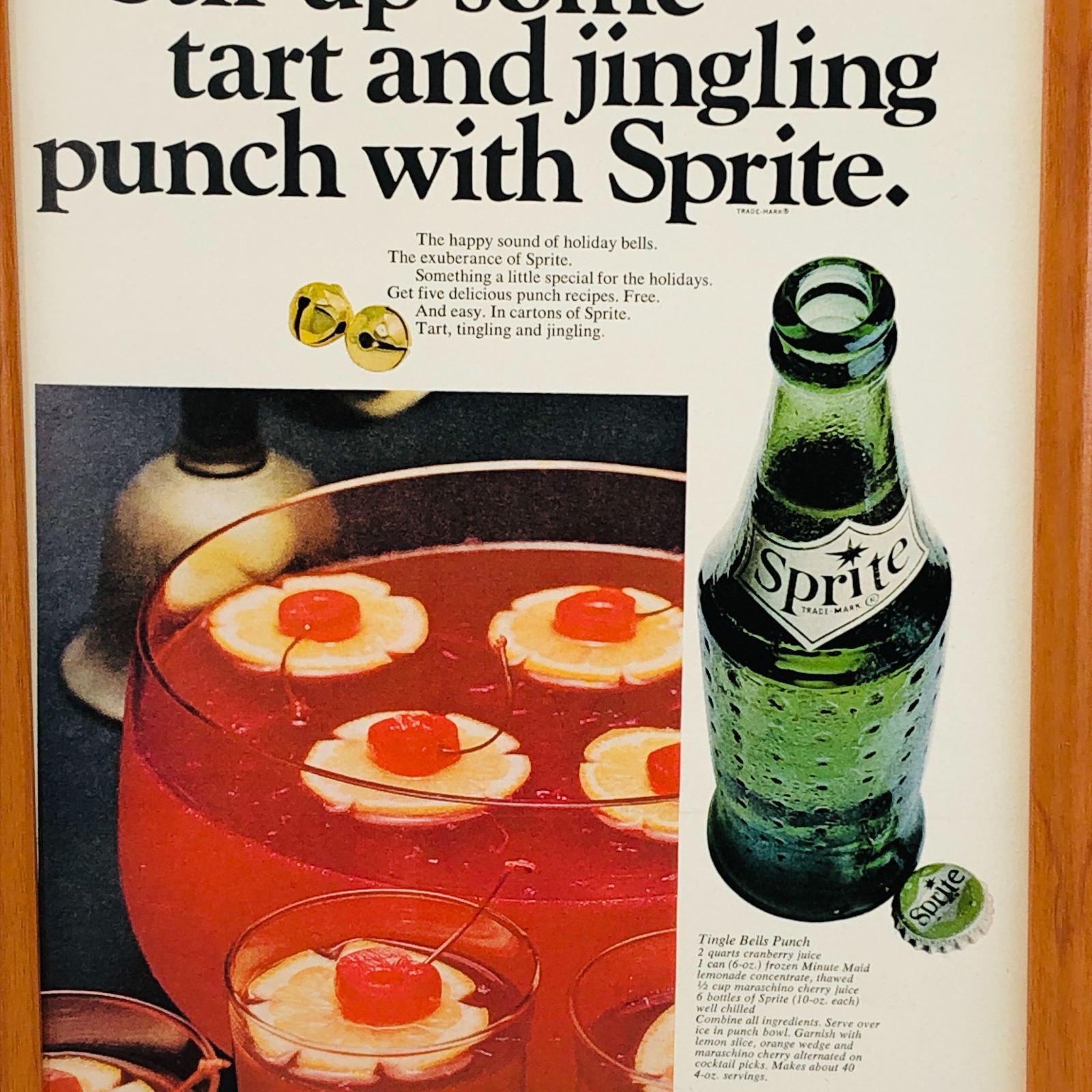 貴重な当時物 ビンテージ 広告 フレーム付 『 スプライト(SPRIT) 』 1960年代 オリジナル アメリカ 輸入雑貨 ヴィンテージ 海外雑誌  アドバタイジング レトロ ( AZ1378 ) - メルカリ