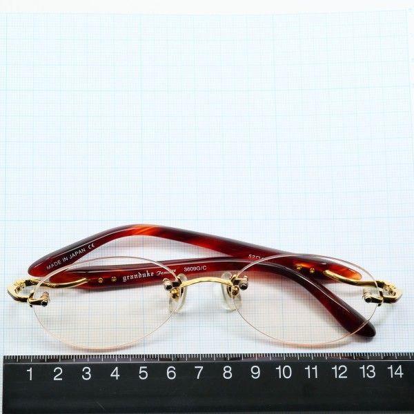 K18YG メガネ 眼鏡 レンズ度付き 総重量約42.9g 中古 グランデューク K18YG メガネ 眼鏡 レンズ度付き 総重量約27.3g - メルカリ
