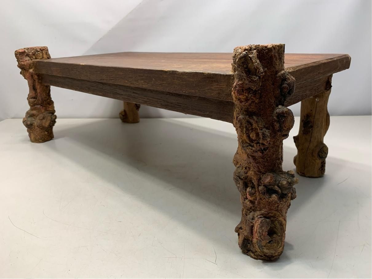 ローテーブル アンティーク ヴィンテージ 座卓 木製 インテリア 花台 昭和レトロ コーヒーテーブル A9717B16 NEXPOTALLINN_EU