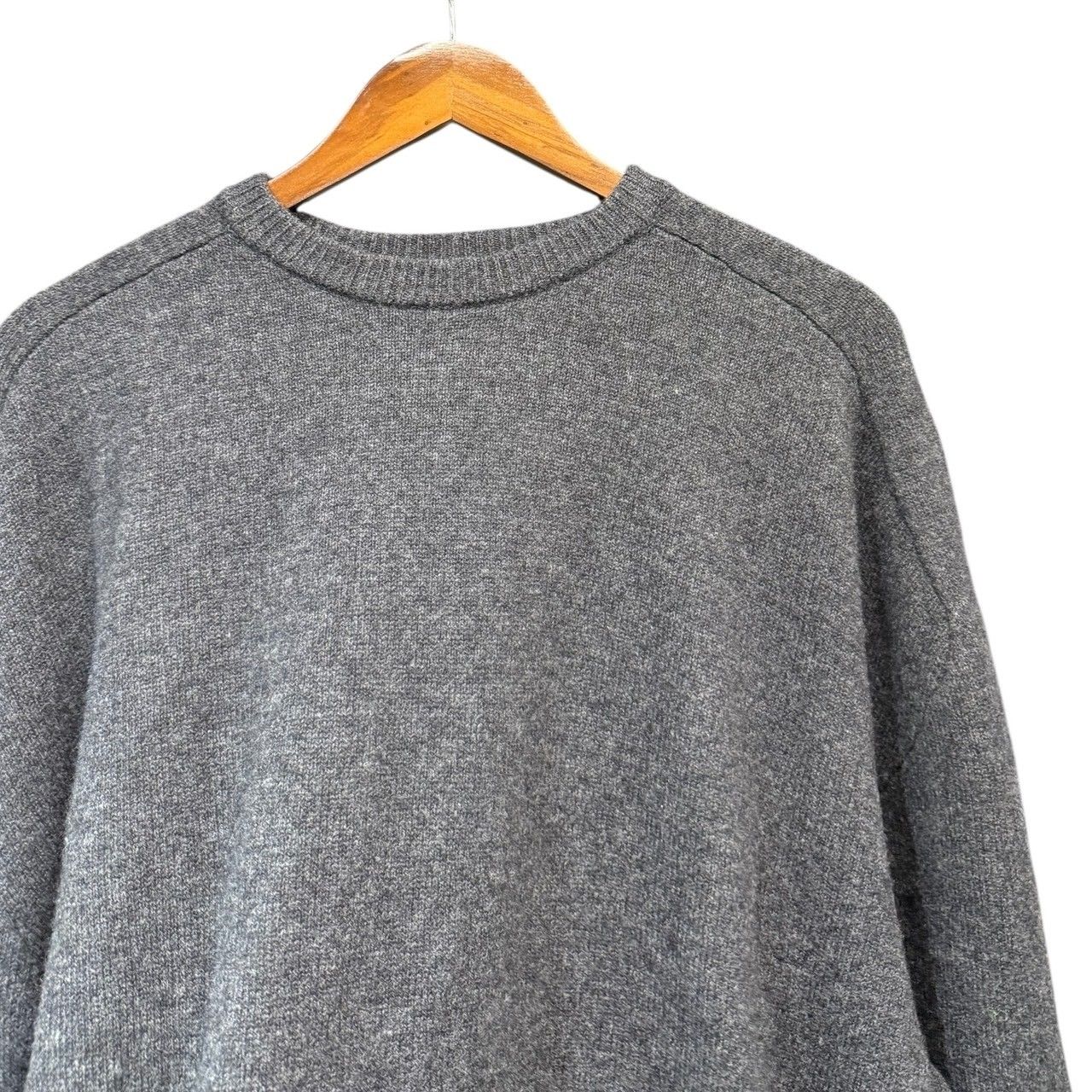 【ENFOLD】24AW　新品タグ付き　ＢＵＭＰＹ　ＰＵＬＬＯＶＥＲ　38グレー ENFOLD エンフォルド 【O EMBOSS CROPPED PULLOVER】 エンボス