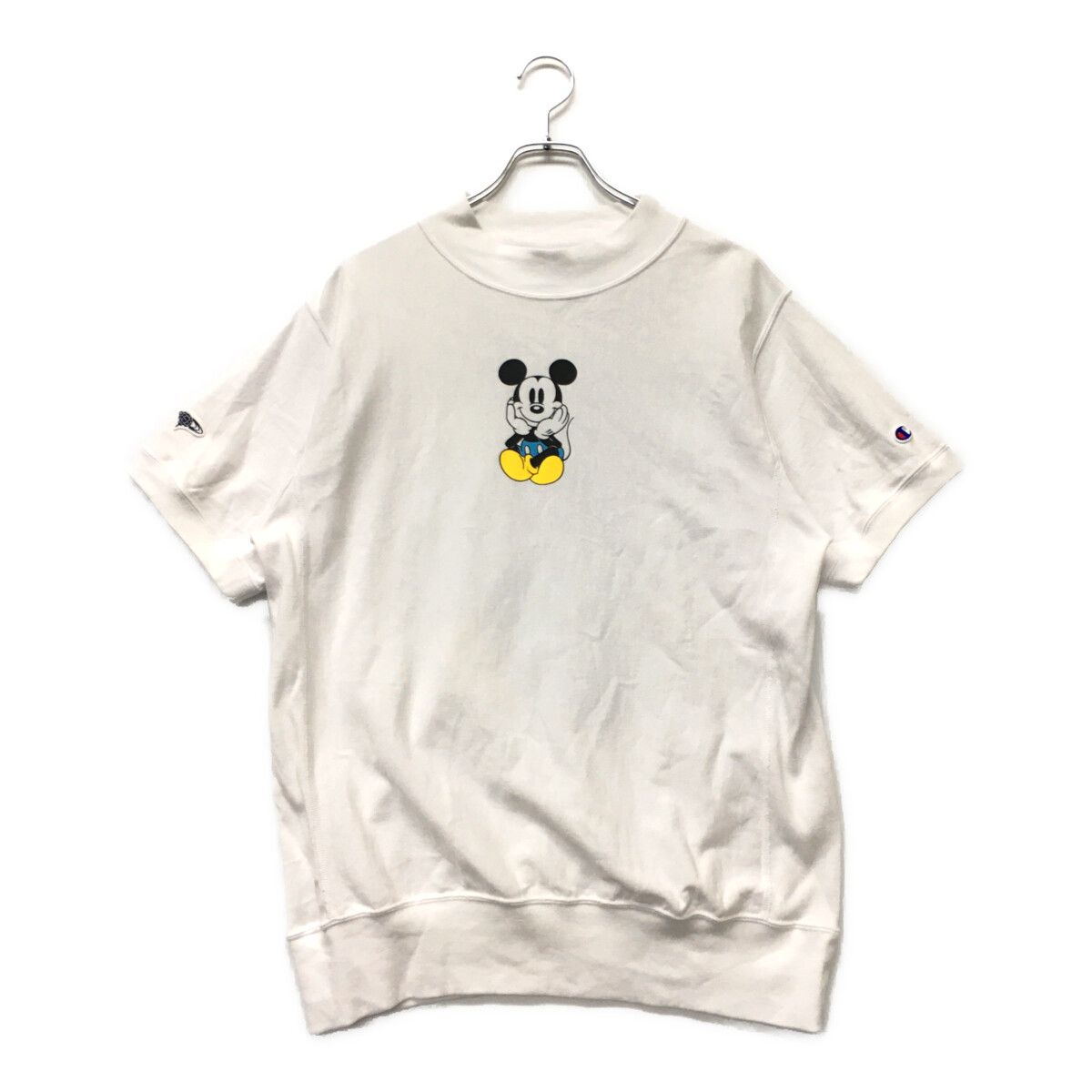 BEAMS - coco 中古 ビームスゴルフ BEAMSGOLF メンズ 半袖シャツ M 白 チャンピオンコラボ ミッキーマウス 中古 メンズ ビームスゴルフ BEAMSGOLF 半袖シャツ M 白
