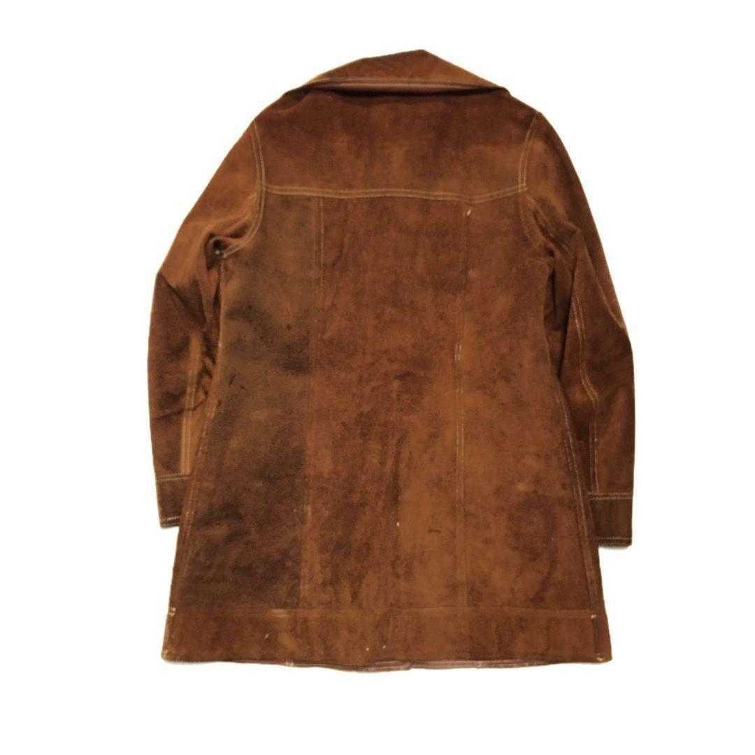 ジャケット 60s リバーシブル コート ロング丈 レザー ビンテージ 古着  