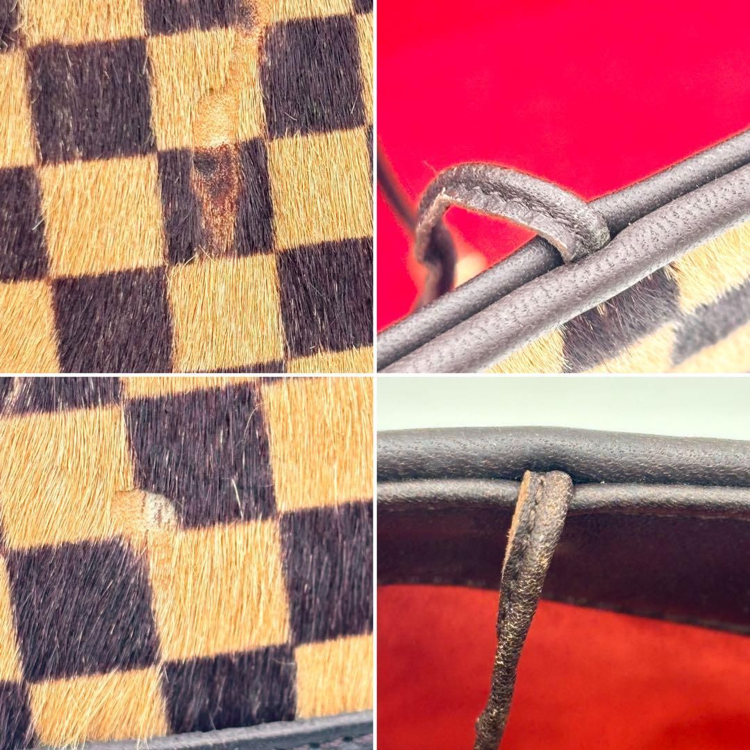 美品✨ハンドバッグ　ダミエ　ソバージュ　ハラコ　インパラ　ミニ　M92133 LOUISVUITTON インパラ ダミエ ソバージュ ハラコ ハンドバッグ