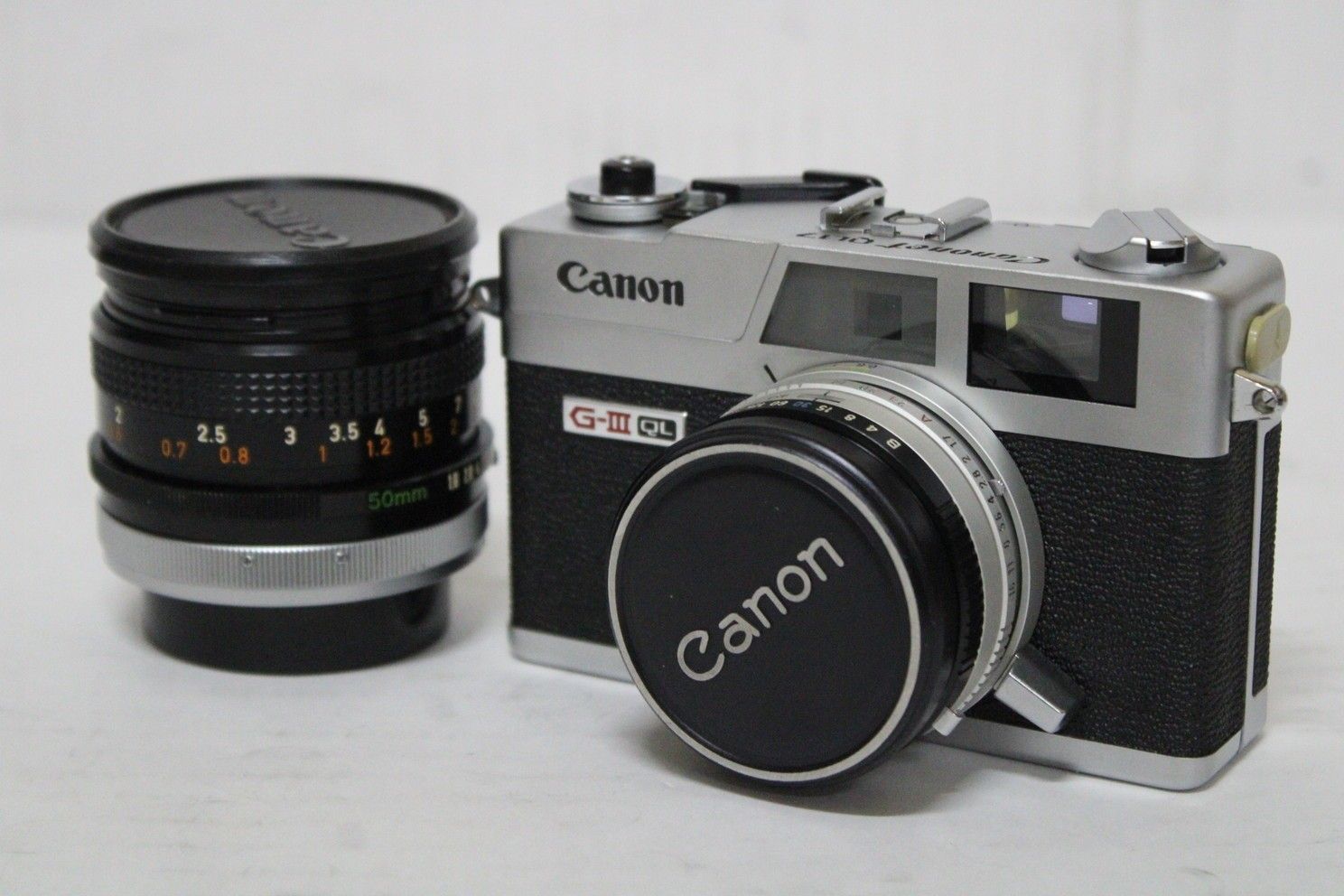 現状品 キャノネット GⅢ QL レンズ 40mm 1 1.7 FD 50mm 1 1.8 s.c. フィルムカメラ 一眼 カメラ IT4USHLUCE9Z-D-Ａ04-byebye