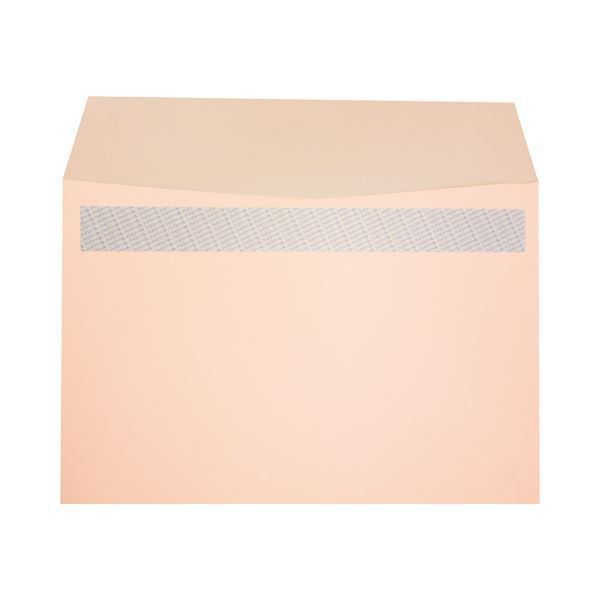 まとめ ハート 透けない 封筒ワンタッチテープ付 角2 100g m2 パステルピンク XEP472 1パック 100枚 ×5セット