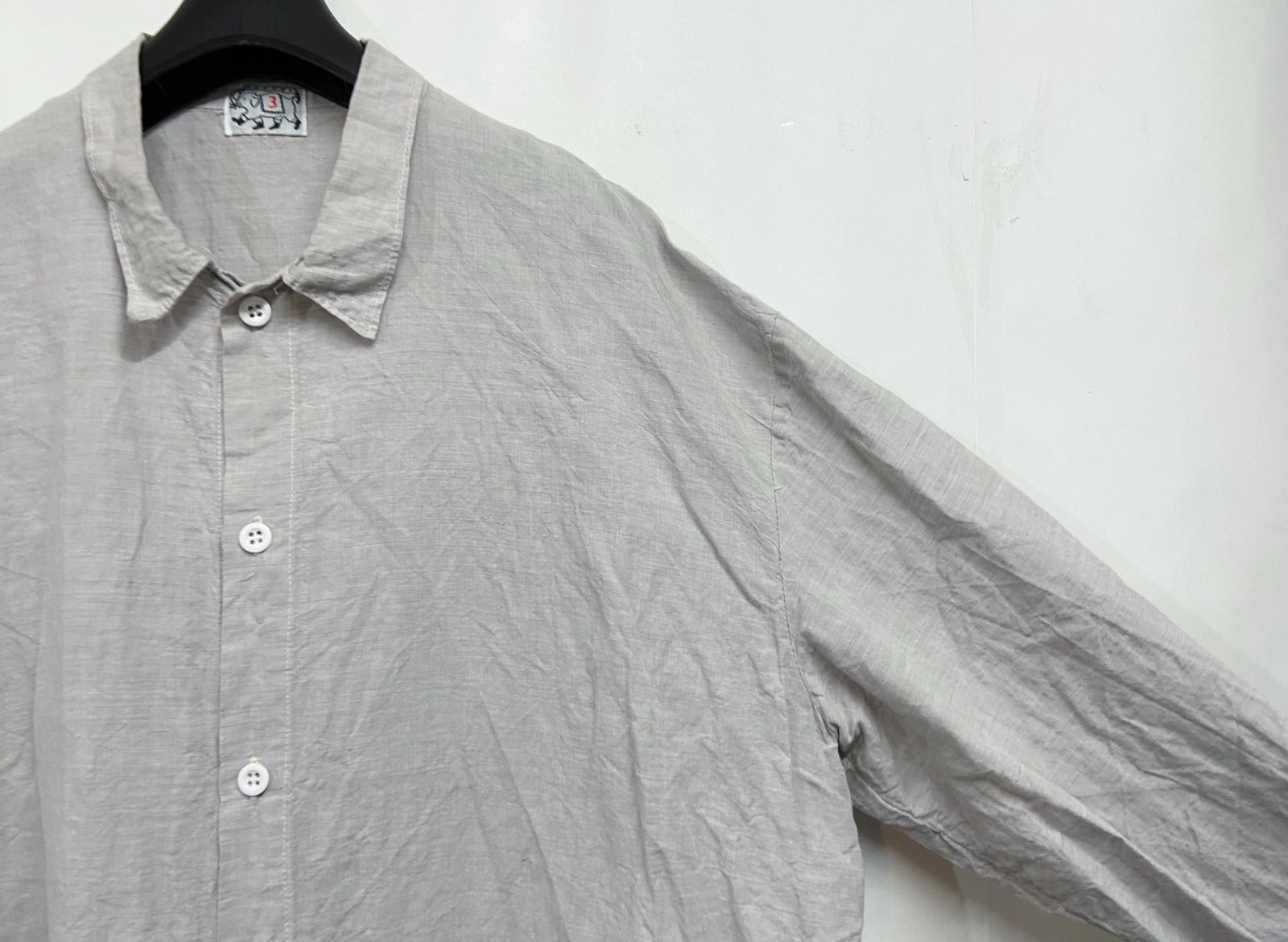 TENDER Co.｜テンダー TYPE WS420 LONG SLEEVE TAIL SHIRT コットン リネン 長袖シャツ