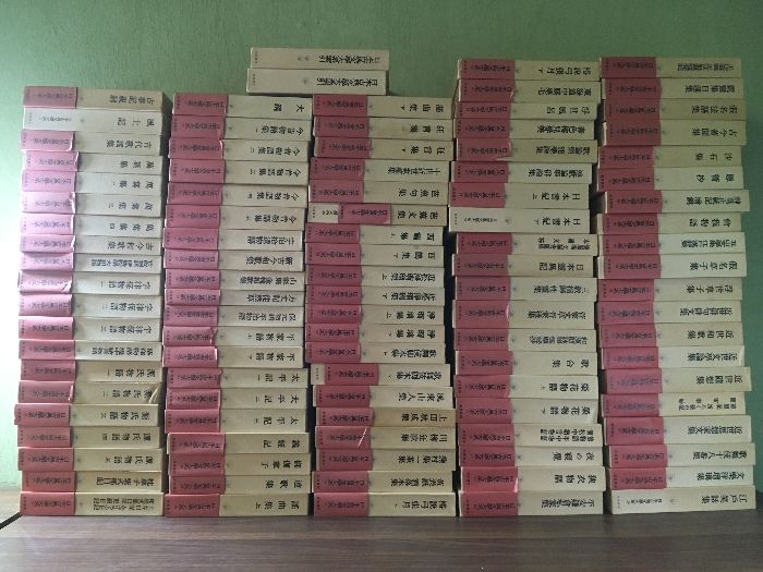 120-4箱/100-1箱【日本古典文学大系　全100巻+索引2冊】計102冊揃いセット　岩波書店　1975年　函付き　月報揃い　枕草子・古今和歌集・竹取物語　他
