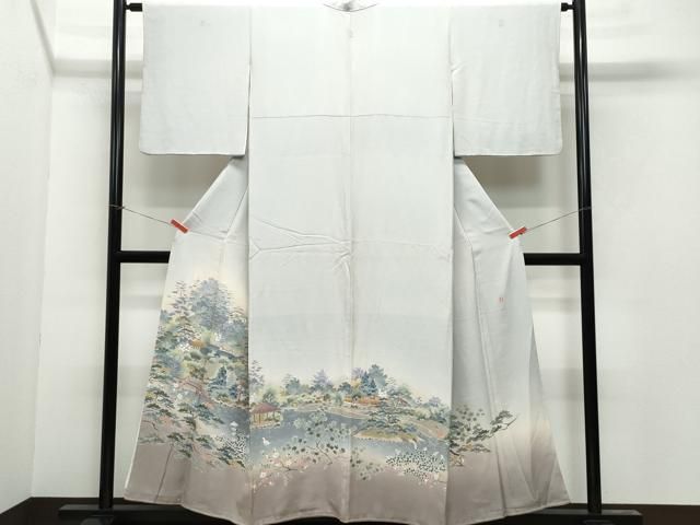 平和屋着物●本加賀友禅作家 浅野冨治男 色留袖 風景草木文 暈し染め 正絹 CAAY3004vf