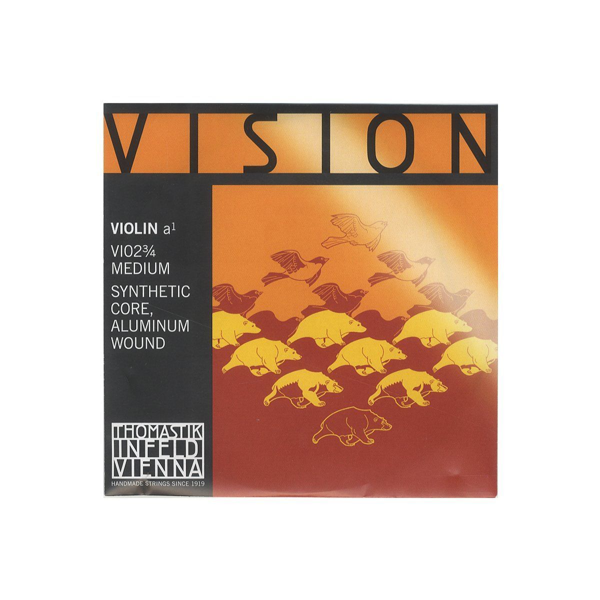 新着商品 Vision ヴィジョン バイオリン弦 A線 アルミ巻 VI02 3|4
