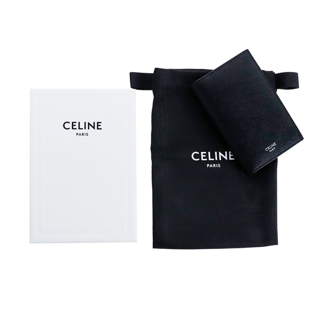 【残りわずか】CELINE カードホルダー ケース Black セリーヌ カードケース CELINE VERTICAL CARD HOLDER 10K873BEL