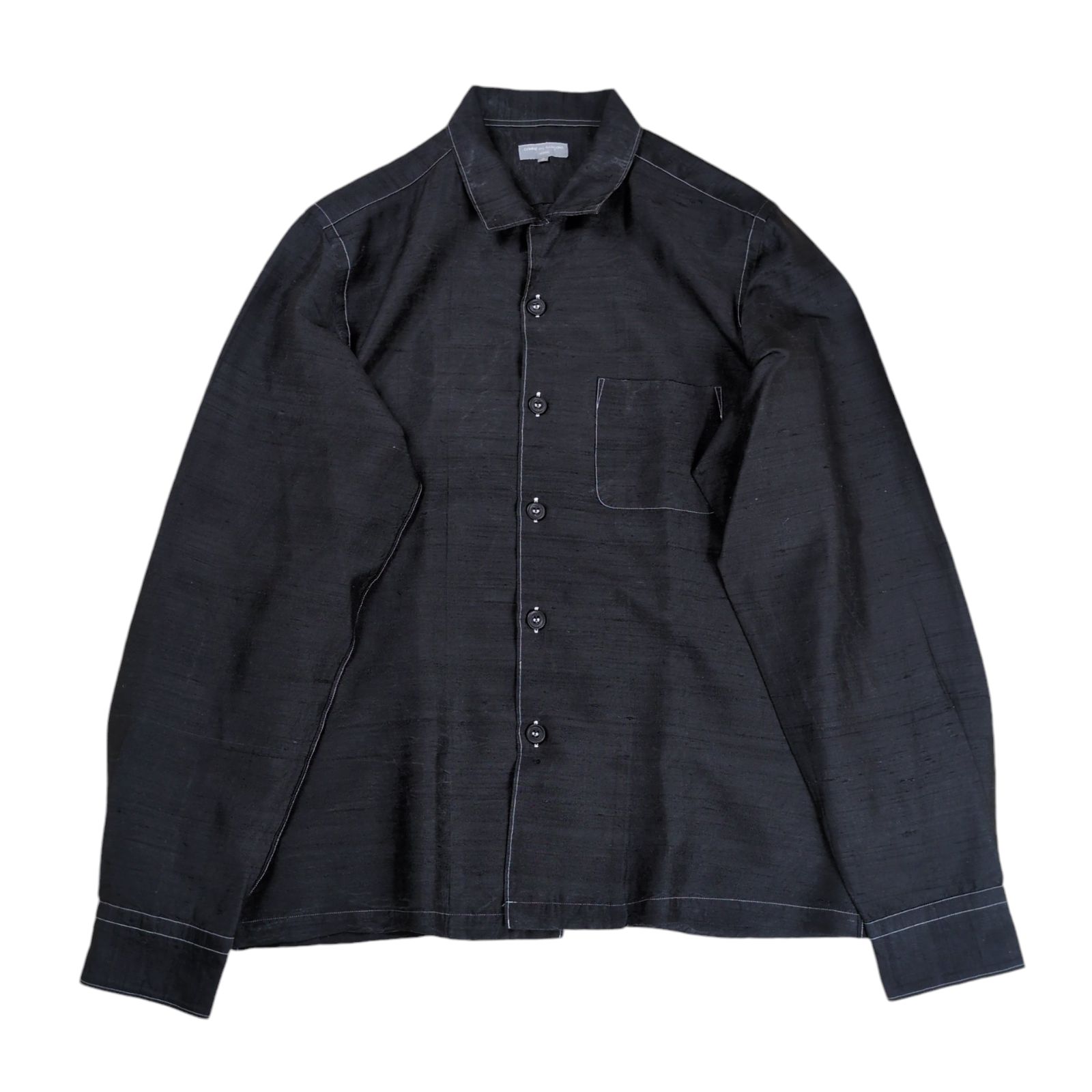 COMME des GARCONS HOMME 田中オム 03SS オープンカラー シルク