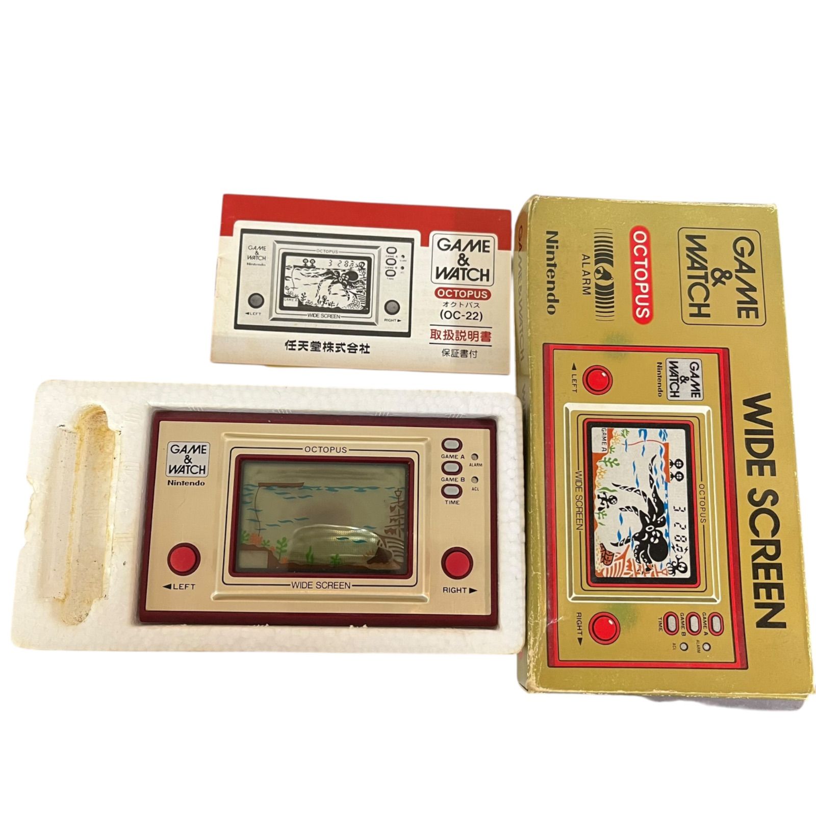 オクトパス ※箱・説明書付き！ 任天堂 ゲームウォッチ 【公式通販】