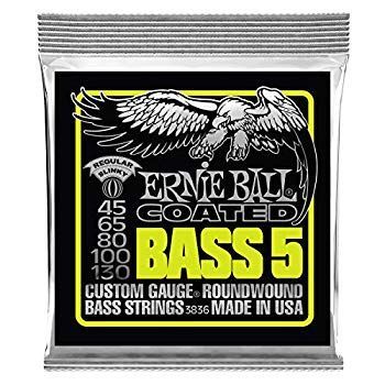 【中古】【非常に良い】【正規品】 ERNIE BALL 3836 ベース弦 5弦 (45-130) 5-STRING COATED REGULAR SLINKY BASS コーテッド・レギュラー・スリンキー・ベース o7r6kf1