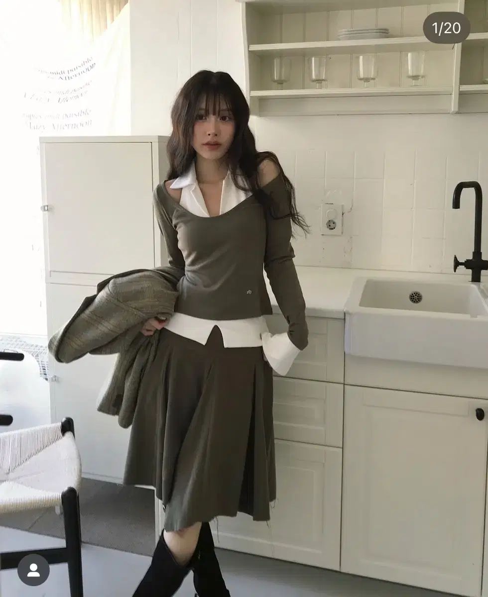 パッケージ クラウドエモーション バナ レイヨット ＋ バナナスカート カーキ セット