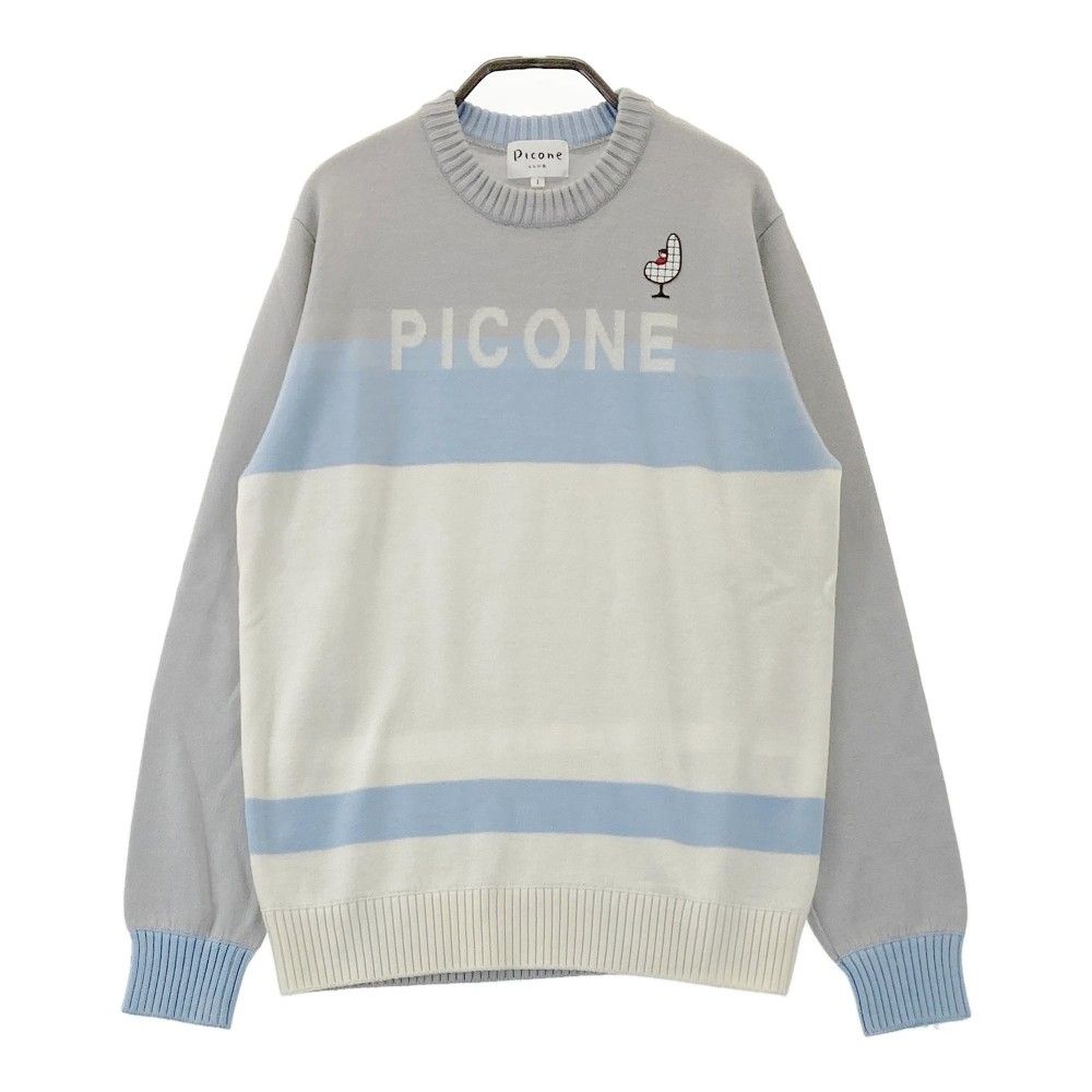 限定セール，SALE サイズ：1 PICONE CLUB　ピッコーネクラブ  ウール混 ニットセーター  グレー系 [240101438255] ゴルフウェア レディース ストスト セーター・トレーナー
