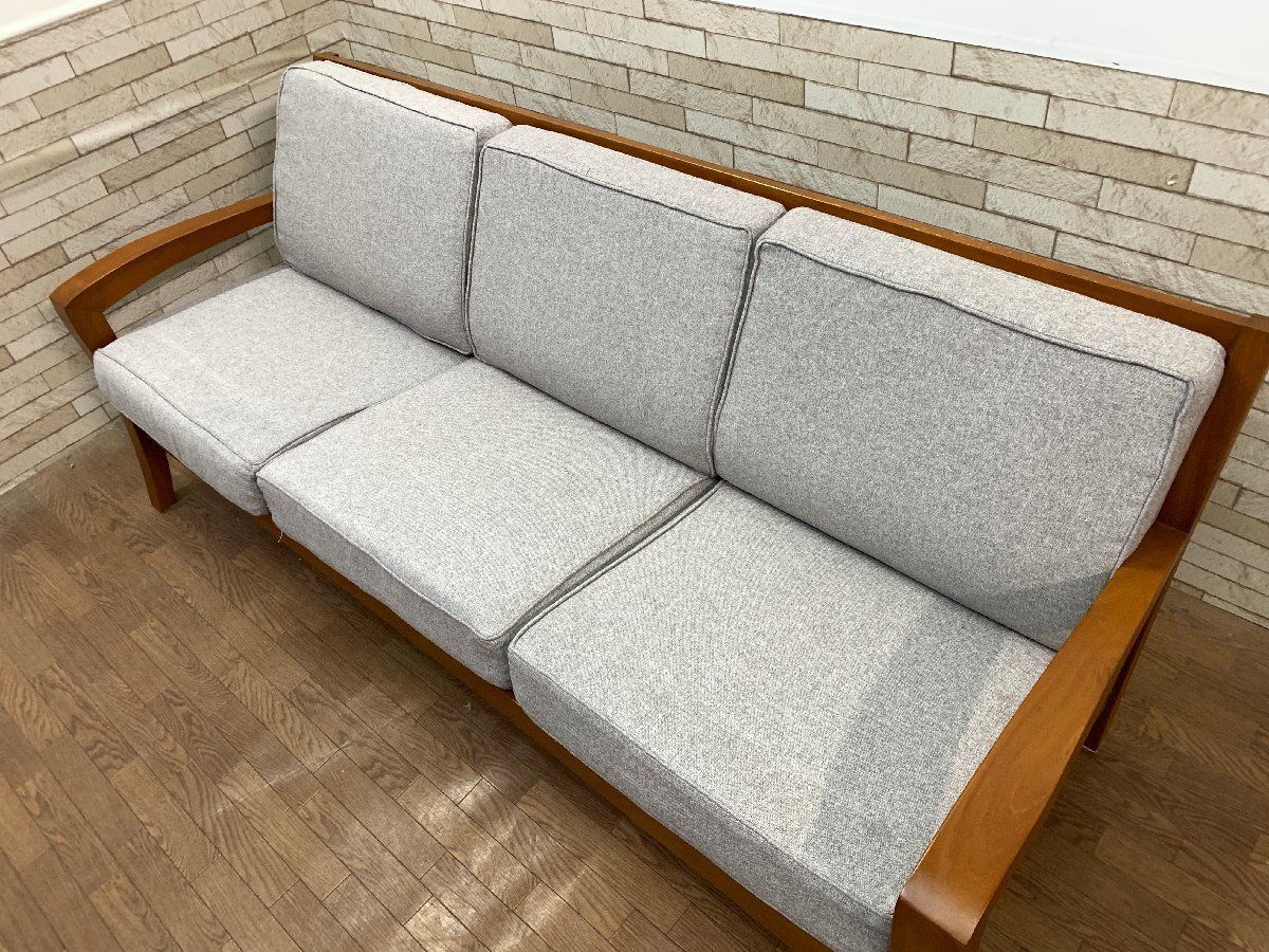 SCANTEAK スキャンティーク 天然木 チーク無垢 ソファ 3人掛け