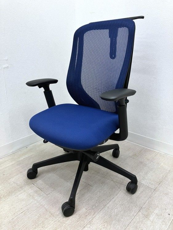 Nikuさん専用 中古品】オカムラ 可動肘付シルフィーチェア C686XR ブルー オカムラ