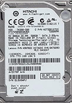 日立 HTS545050A7E362 P/N: 0J23845 MLC: DA5206 500GB 並行輸入品 Hitachi hts545050?a7e362?P&frasl;N : 0j23845?MLC : da5115?500?GB