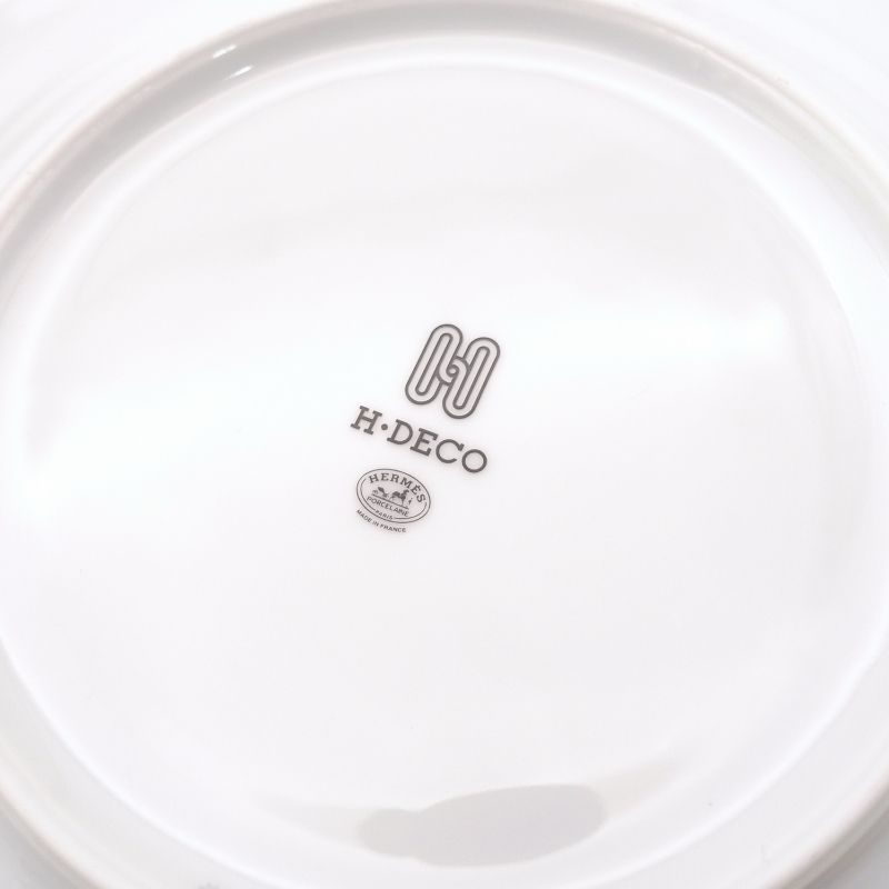 エルメス HERMES Hデコ プレート2枚セット アッシュデコペア