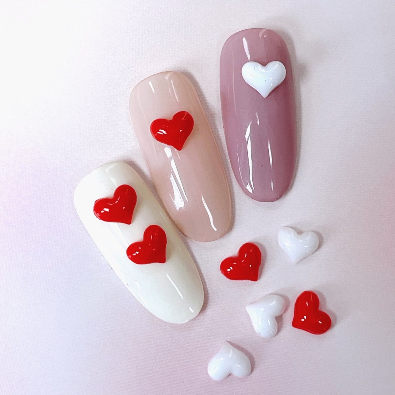 3dネイルパーツ ネイル パーツ ネイルパーツ ハート ミニチュア Amazon.co.jp: ネイルパーツ ハート クリア 透明 約200個 ハート