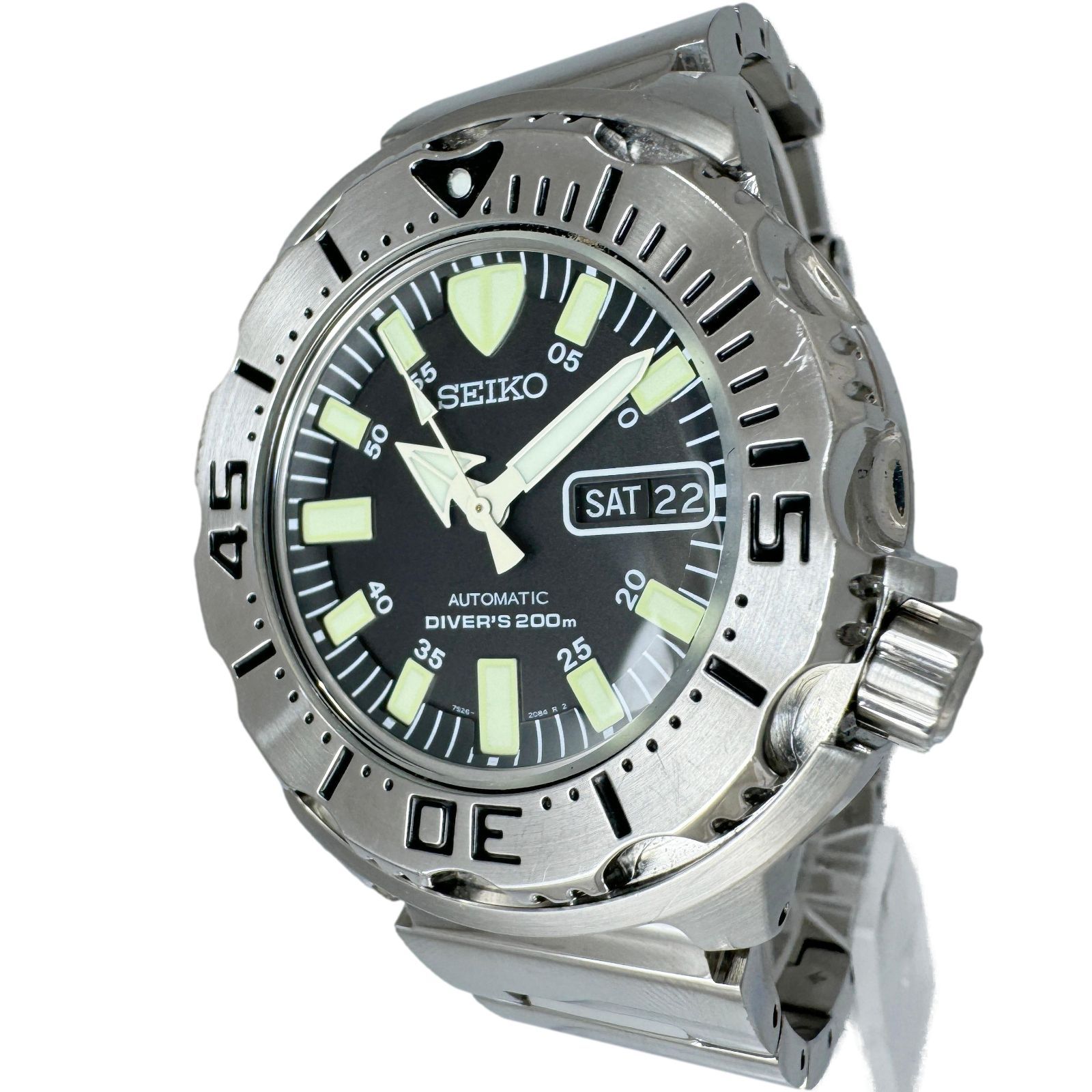 セイコー SEIKO☆ブラックモンスター】メンズ腕時計 中古 7S26-0350