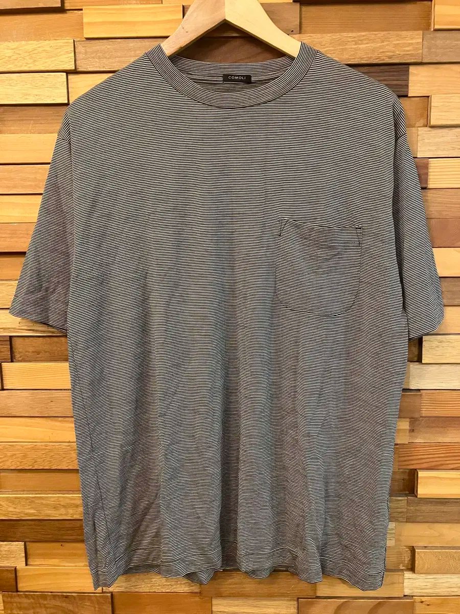 未開封 COMOLI サマーウール半袖Tシャツ BORDER 3 廃盤希少 COMOLI