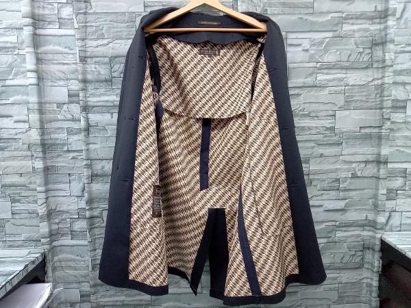 MACKINTOSH/ステンカラーコート/ゴム引きウール/裏地シルク/裏地総柄