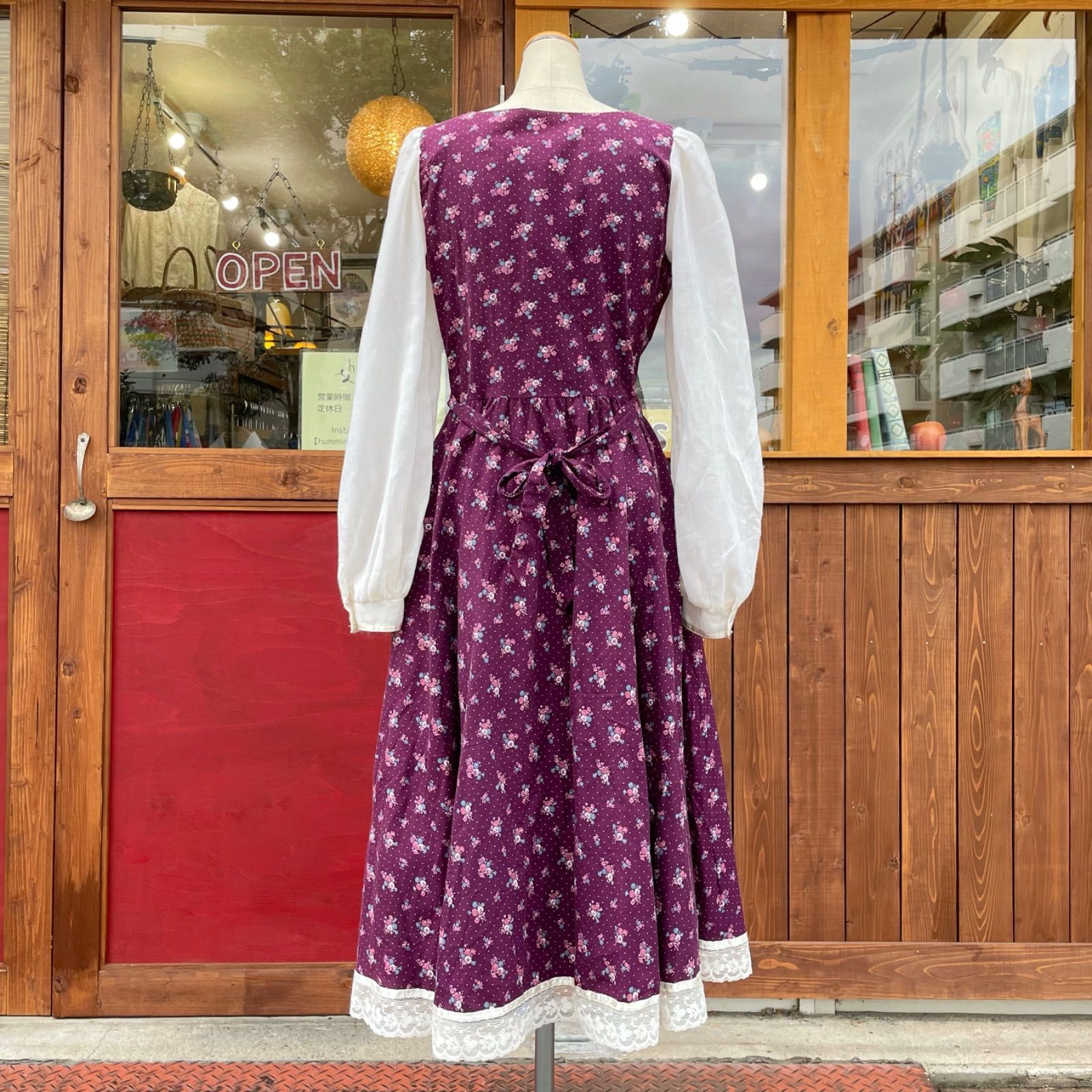 70's GUNNESAX ガニーサックス ワンピース アメリカ製 ヴィンテージ