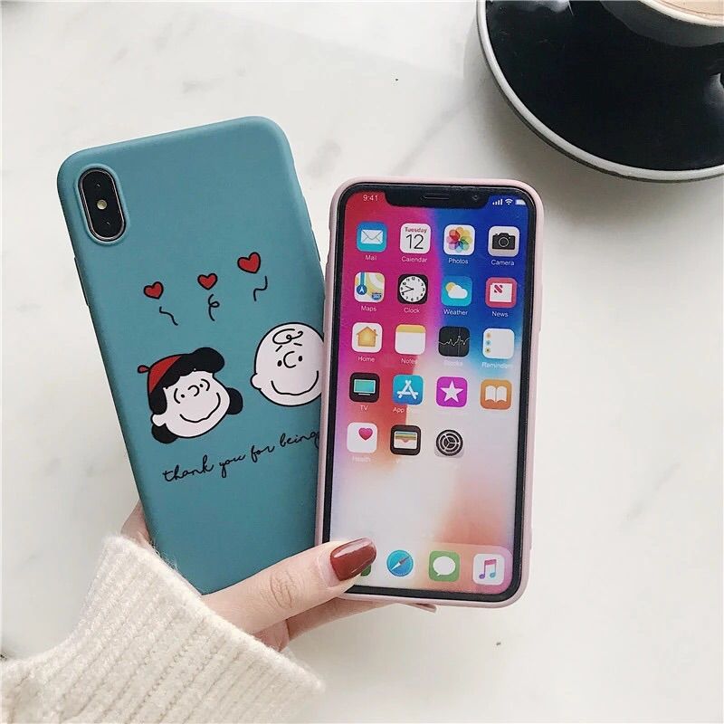 新品♡ PEANUTS スヌーピー♡チャーリー＆ルーシー♡iPhoneXR - メルカリ