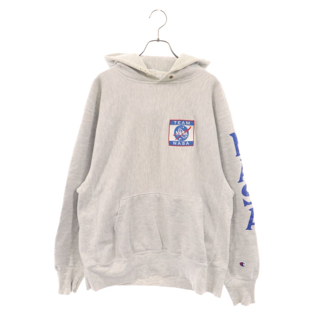 VINTAGE (ヴィンテージ) 90s champion NASA REVERSE WEAVE リバースウィーブ スウェット プル オーバーパーカー グレー