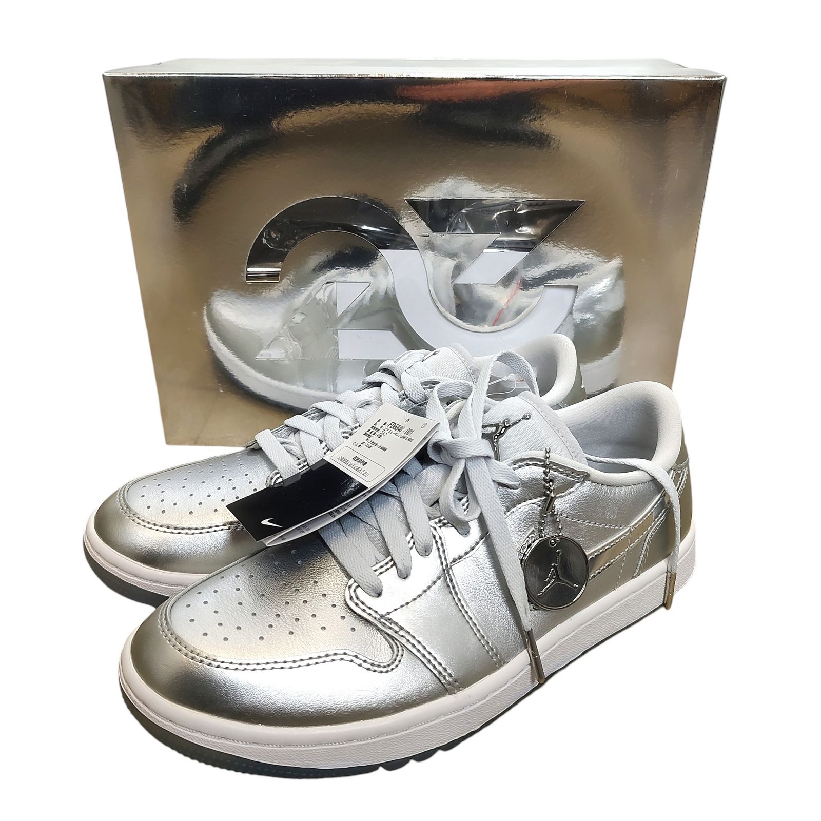 シューズ(男性用) Nike Air Jordan 1 Low Golf Gift Giving Nike Air Jordan 1 Low G NRG Golf Gift Giving Silver FD6848