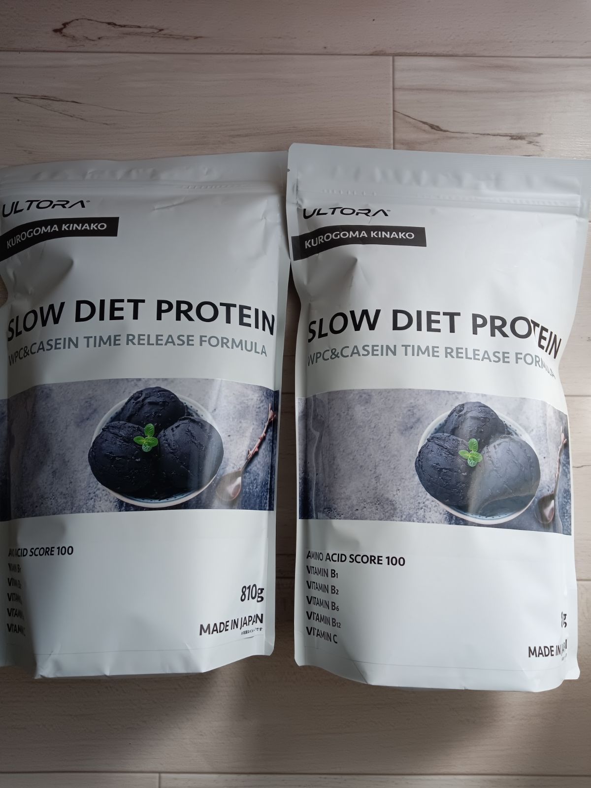 WHEY DIET PROTEIN 黒ゴマきなこ風味 810ｇ×２袋セット販売 賞味期限2026 |12 ULTORAホエイプロテイン
