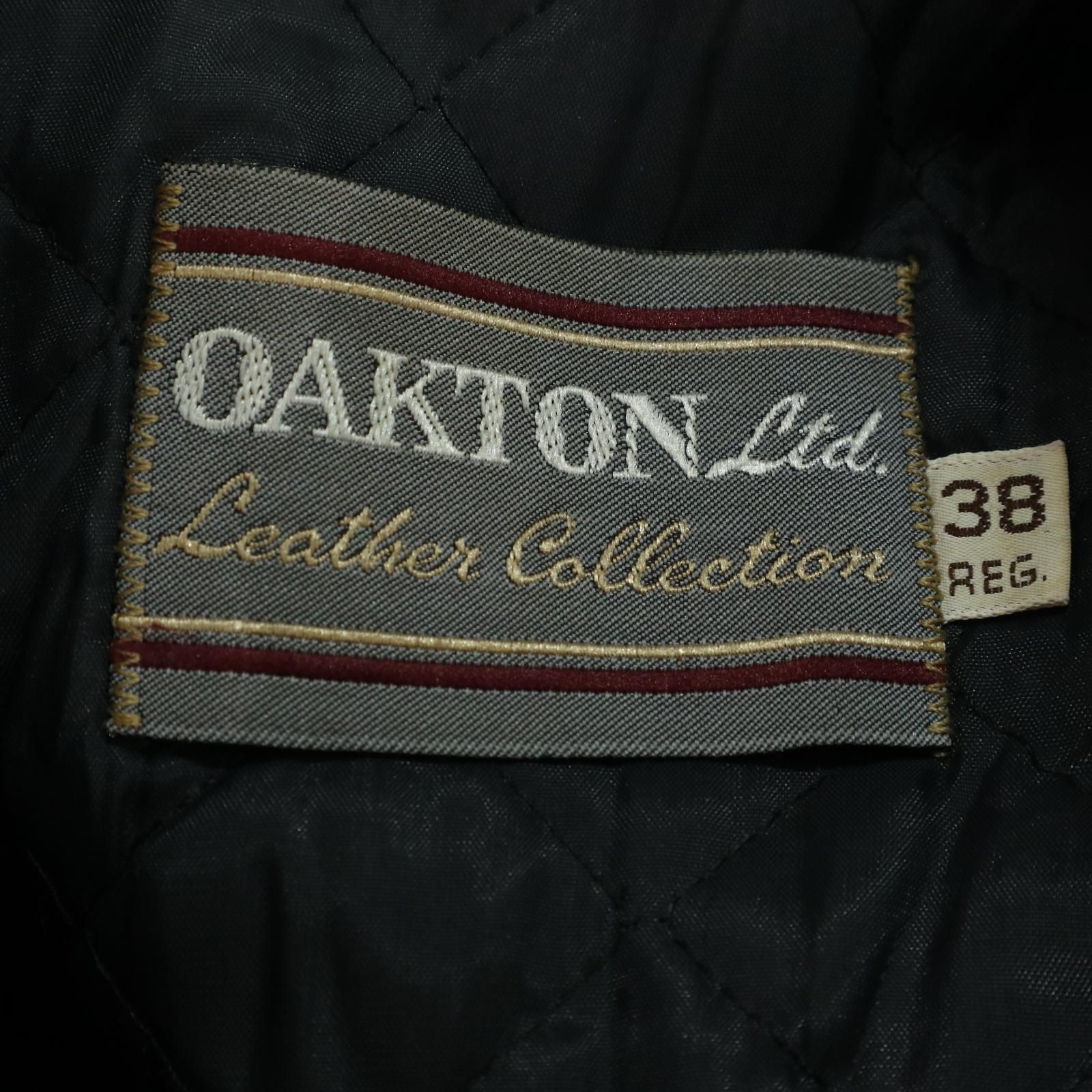 80年代 USA製 OAKTON ダブルライダースジャケット レザージャケット