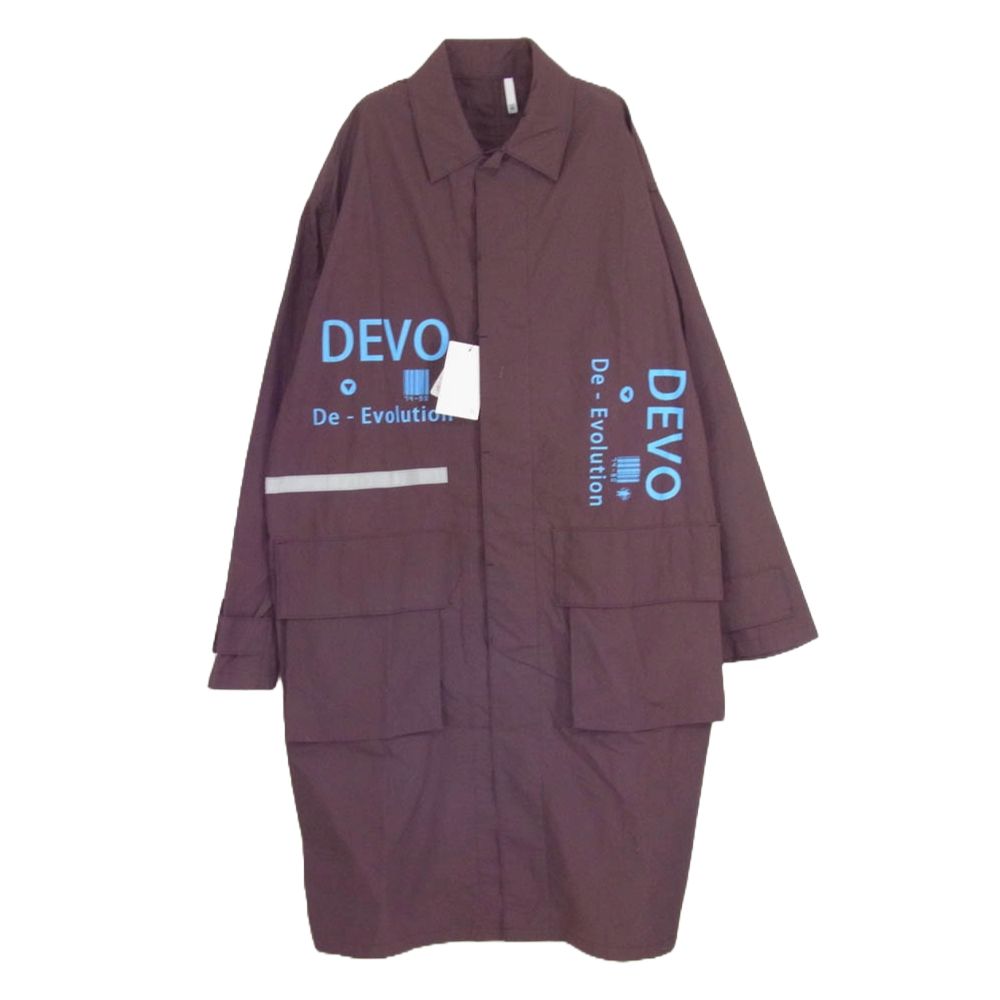 ヒューミス HUMIS M-CO1301 CHEMICAL FLY-FRONT OVER COAT ケミカルフライ フロント オーバー コート パープル系 M【新古品】【未使用】【中古】