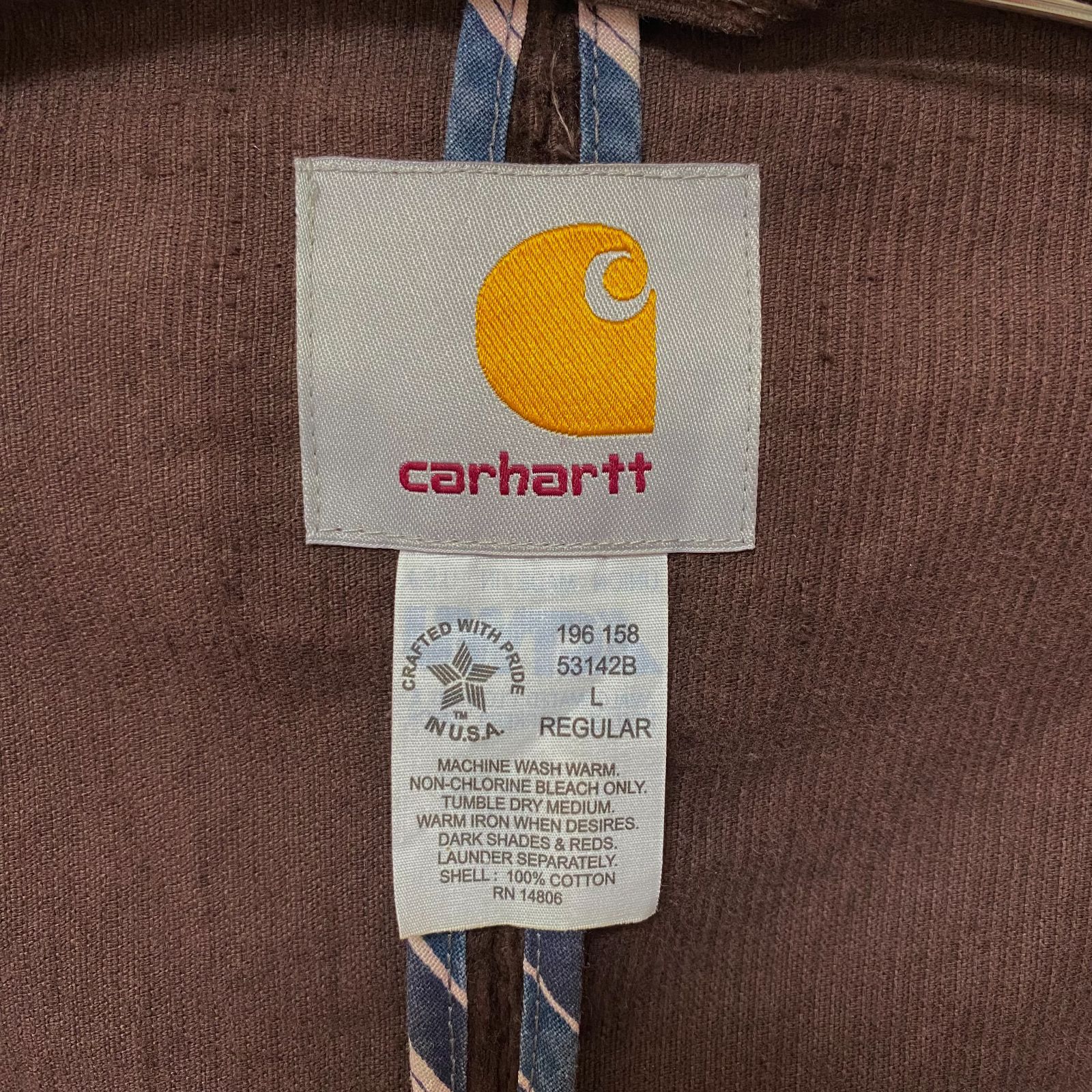 carhartt カーハート コーデュロイテーラードジャケット ブラウン / L