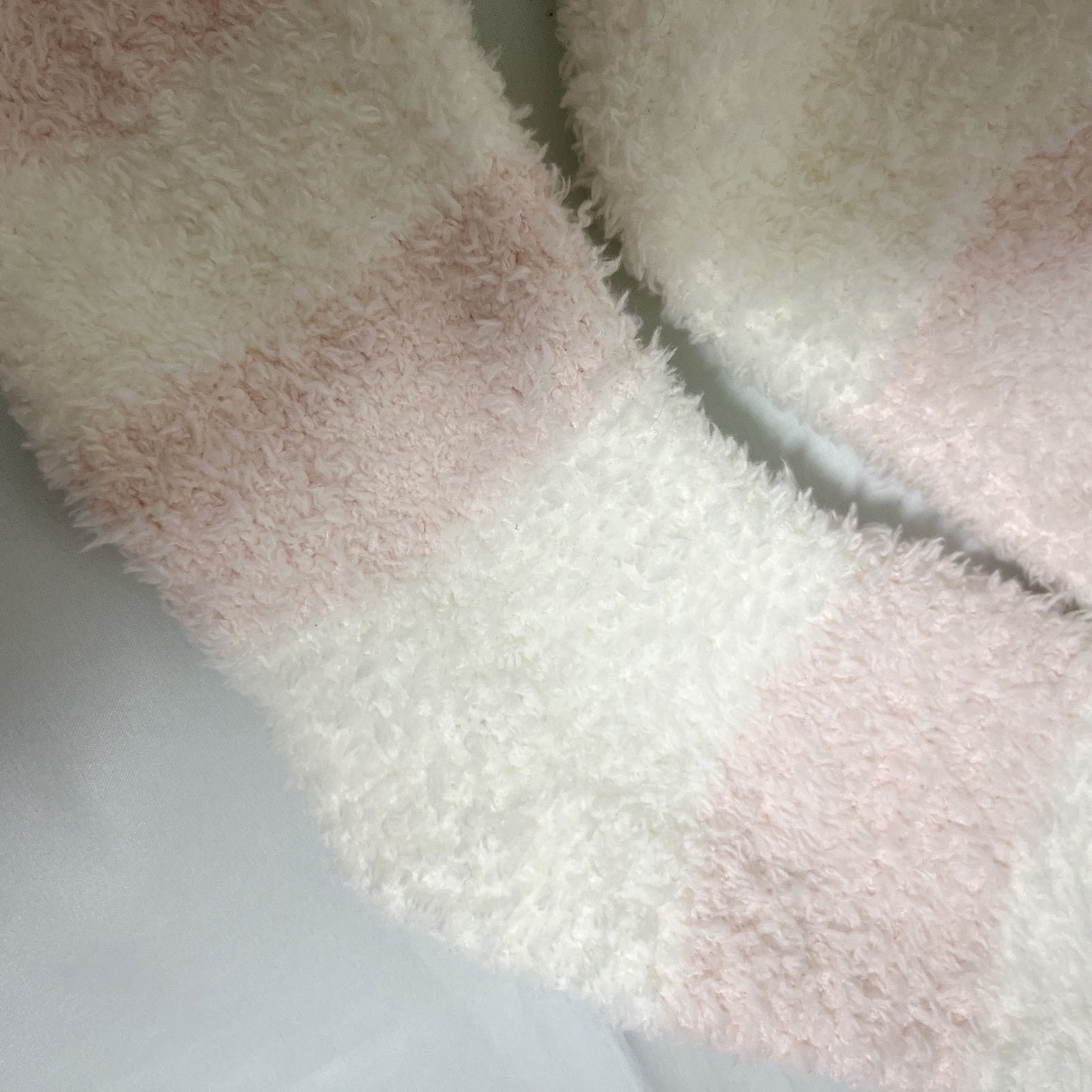 新品未使用 ジェラートピケ ロングソックス モコモコソックス